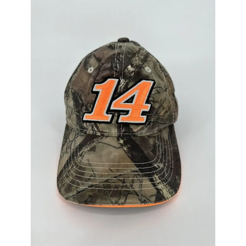 NASCAR Tony Stewart No‎ 14 Racing baseball cap Camouflage Embroidered adjustable